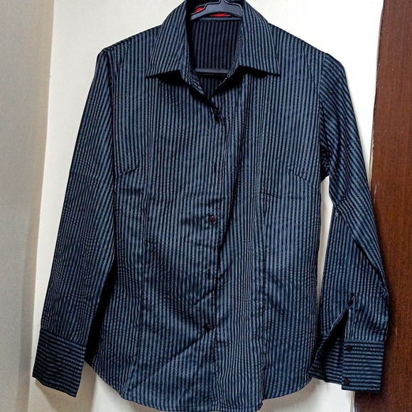 Allen Copper Tops - Allen Cooper Black n Grey shirt